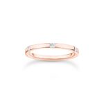 Bild von Thomas Sabo Ring mit weißen Steinen roségold