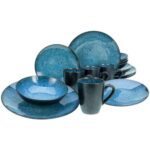 Bild von CreaTable Kombiservice Capri blau Keramik 16 tlg.