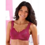 Bild von Entlastungs-BH MMTC, Damen, Gr. 100, Cup F, lila (himbeere), 93% Polyamid, 7% Elasthan, BHs Entlastungs-BH